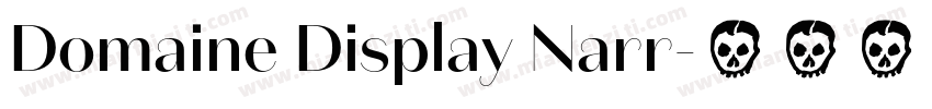 Domaine Display Narr字体转换